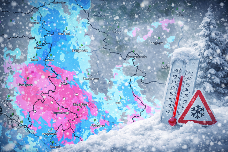 USKORO POČINJE DA PADA SNEG U SRBIJI Radarski snimci pokazuju ta nas čeka