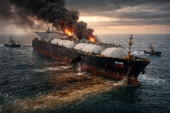 PLUTAJUĆA BOMBA PUNA GASA PRETI MEDITERANU! Ruski tanker bez posade visi nad morem kao smak sveta