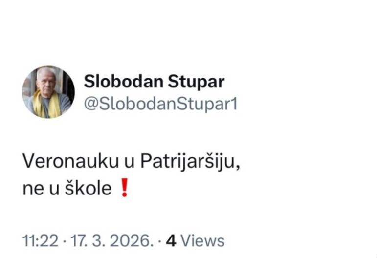 "IZBACITI VERONAUKU IZ ŠKOLA" Blokaderi žele da unište sve srpsko! Užas!