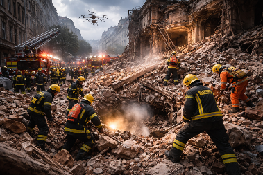 PAKAO U BEČU! ZGRADA SE SRUŠILA – RADNICI ZAROBLJENI ISPOD RUŠEVINA! (FOTO)
