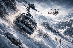 "OTKAČILA SE I SURVALA!" Jeziva nesreća u Švajcarskoj: Gondola pala niz padinu, vetar nosio kabinu kao igračku!