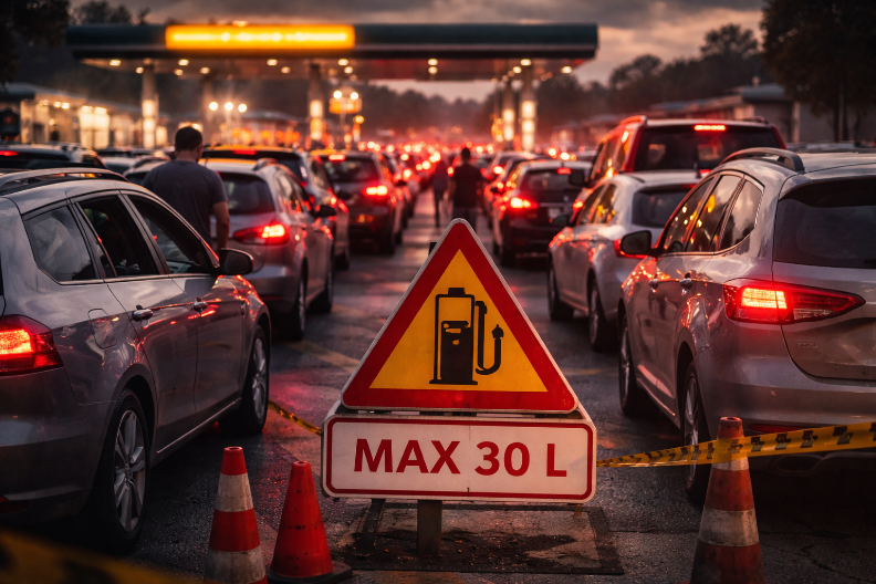 PANIKA NA PUMPAMA U KOMŠILUKU! Uvedena ograničenja – gorivo se sipa na kašičicu!