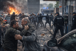 VOZAČI SE "TUKU" ZBOG GORIVA, POLICIJA ČUVA PUMPE! Neviđeni haos u Evropi usled poskupljenja energenata