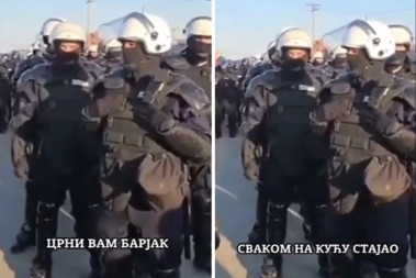 UŽAS! Blokaderi kunu policajce, priželjkuju im smrt i crne barjake na kućama!