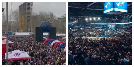 OGLASIO SE MUP O SNS SKUPU U ARENI: Evo koliko ljudi je unutra, a koliko je ostalo ispred (FOTO/VIDEO)