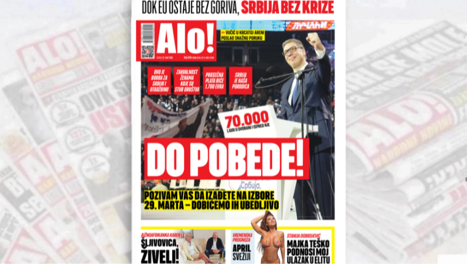 POZIVAM VAS DA IZAĐETE NA IZBORE 29. MARTA - DOBIĆEMO IH UBEDLJIVO! DO POBEDE! Vučić u krcatoj Areni poslao snažnu poruku