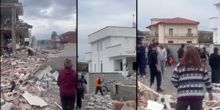 LJUDI U PANICI, IMA POVREĐENIH Eksplozija zbrisala zgradu sa lica zemlje (VIDEO)