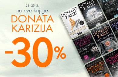30% popusta na sve knjige Donata Karizija: Jedinstvena prilika da otkrijete jednog od najvećih autora trilera današnjice