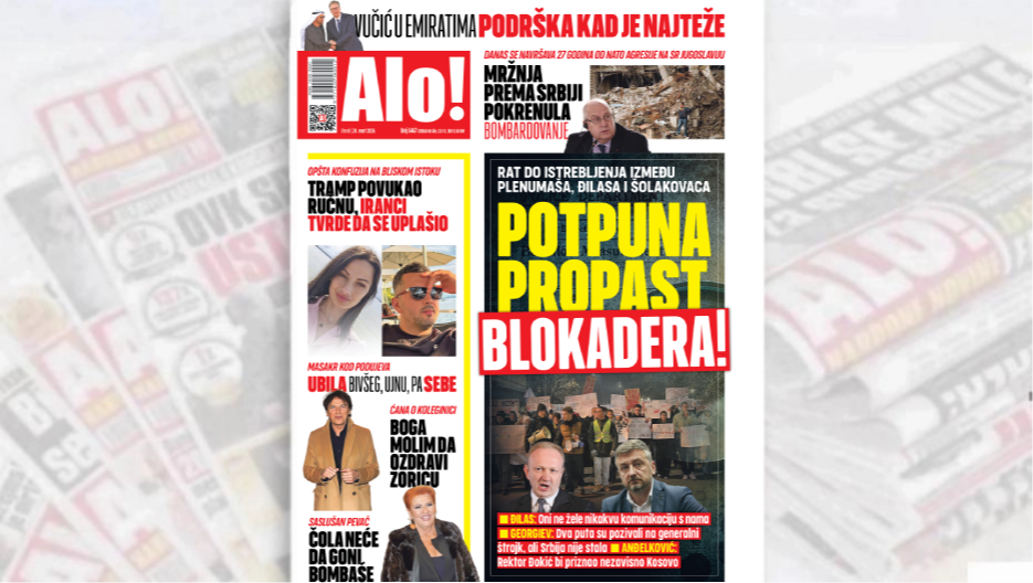 POTPUNA PROPAST BLOKADERA Rat do istrebljenja između plenumša, Đilasa i Šolakovaca