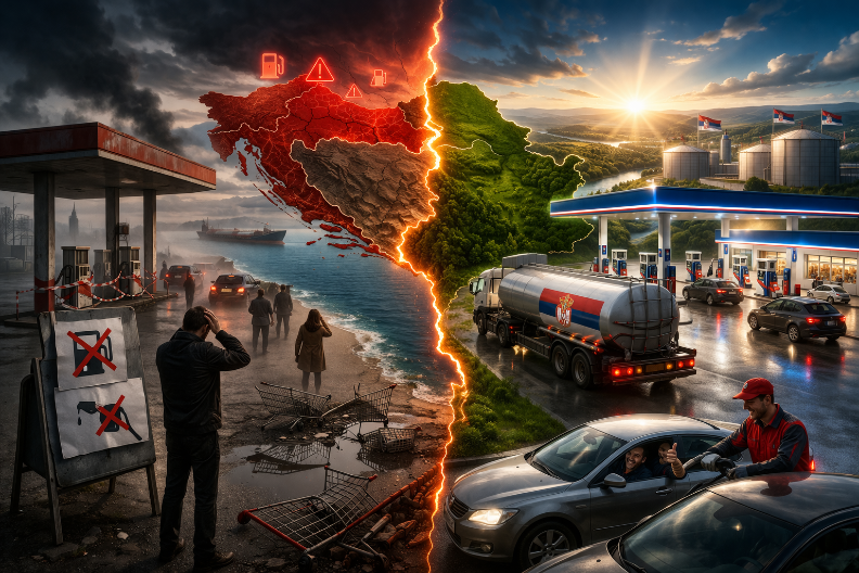 HRVATI U STRAHU OD KOLAPSA! Nestaje dizel, pumpe presušuju – Srbija mirna!