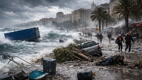 KATAKLIZMA UDARILA HRVATSKU! Bura raznosi sve pred sobom, ljudi povređeni, more guta kontejnere – totalni kolaps na putevima i obali!
