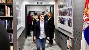 Ana Brnabić stigla u sedište Srpske napredne stranke