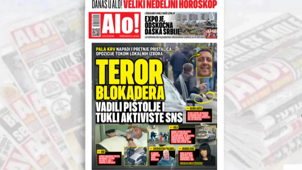 TEROR BLOKADERA! VADILI PIŠTOLJE I TUKLI AKTIVISTE SNS Pala Krv! Brojni napadi i pretnje pristalica opozicije tokom lokalnih izbora 