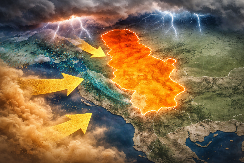 STIŽE ZA SAT VREMENA! Oblaci ulaze u Srbiju sa zapada, meteorolozi upozoravaju: pljuskovi, grmljavina i „prljava kiša“ iz Sahare