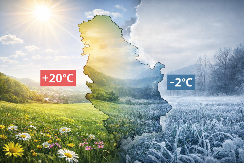 OVDE ĆE DANAS BITI PRAVO PROLEĆE, ČAK +20 S druge strane, u ovom kraju će da mrzne