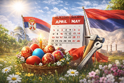 USKORO NAM STIŽU PRVI PROLEĆNI NERADNI DANI Ovo je kalendar za Uskrs i Prvi maj u 2026. godini, kako najbolje da ih iskoristite