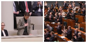 VELIKA ČAST I POŠTOVANJE ZA SRBIJU! Svi poslanici finskog parlamenta ustali i aplauzom pozdravili predsednicu Narodne skupštine Anu Brnabić! (VIDEO)
