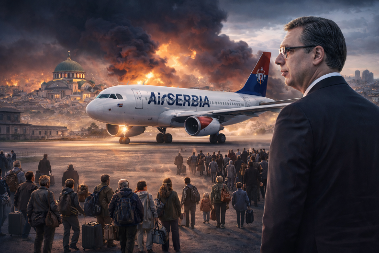 NEMCI NAPLAĆUJU 500 EVRA EVAKUACIJU, SRBIJA NIŠTA: Vučić brine o građanima, avion Er Srbije jutros poleteo za Dubai