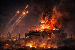 POGOĐENA AMERIČKA AMBASADA?! Haos posle eksplozija, oglasile se sirene (VIDEO)