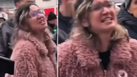 VRIŠTI IZ MOZGA Blokaderka urlala na policiju!