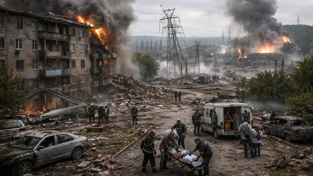 UKRAJINA GORI USRED DANA! Dronovi seju smrt od centra do zapada – mrtvi na ulicama, deca među ranjenima!