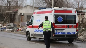 OBOREN MOTOCIKLISTA NA AUTOKOMANDI Velike gužve ka Novom Beogradu