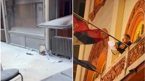 NIŠTA IM NIJE SVETO! Pet dana posle smrti studentkinje, rektor Đokić huška masu baš sa prozora koji je udaljen 50 metara od mesta nesreće