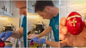 "POŠTUJEMO OBIČAJE I TRADICIONALNO FARBAMO JAJA" Mali objavio snimak i poslao poruku građanima Srbije (VIDEO)