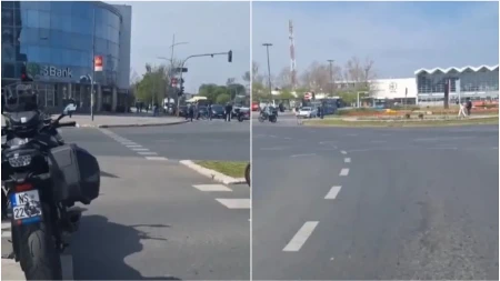 SEKTAŠI PRVE KLASE Blokaderi u Novom Sadu postavili bicikle i motore na ulice (VIDEO)