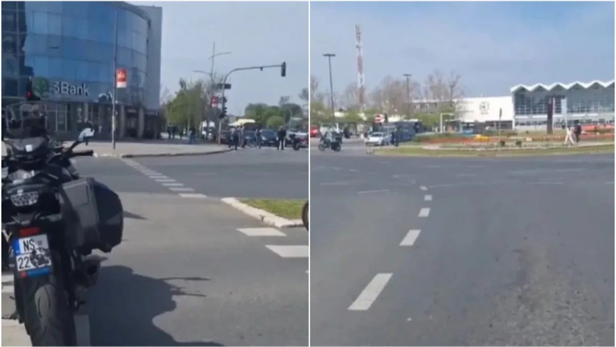 SEKTAŠI PRVE KLASE Blokaderi u Novom Sadu postavili bicikle i motore na ulice (VIDEO)