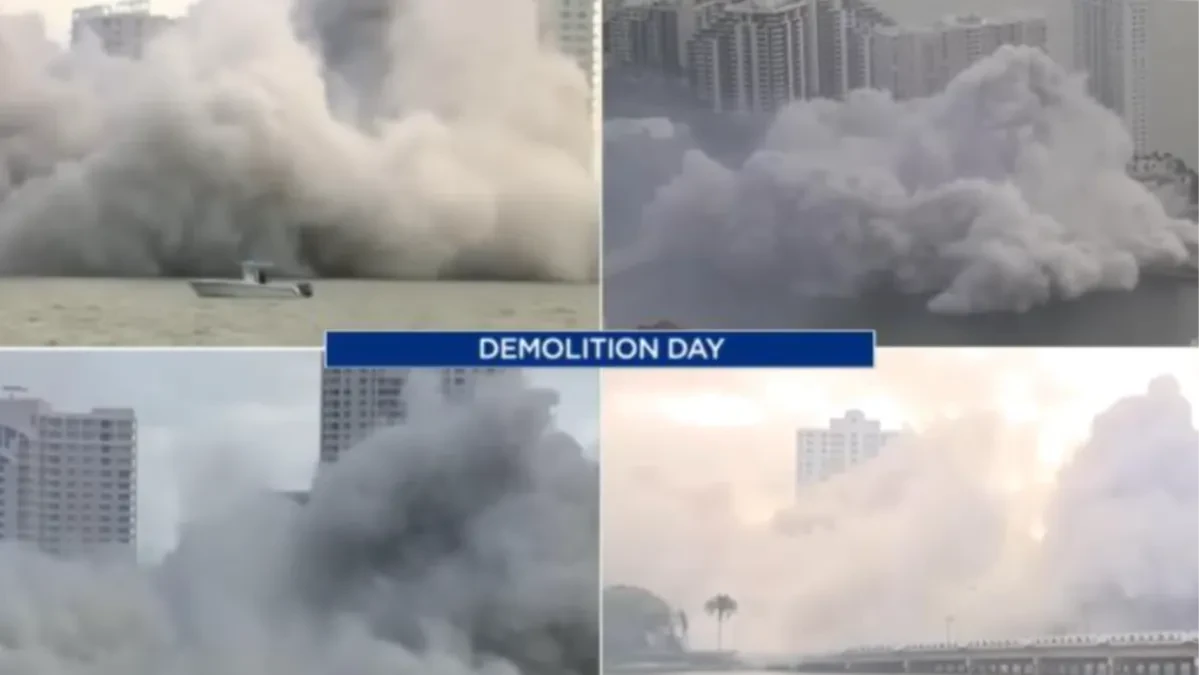 EKSPLODIRAO LUKSUZNI HOTEL ZA 20 SEKUNDI! Nestao u trenu, stravičan snimak iz Majamija (VIDEO)