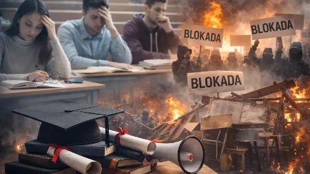 BLOKADERI MOLE DA IH STRANCI POSTAVE NA VLAST! Njihova parola "Ko je*e narod"