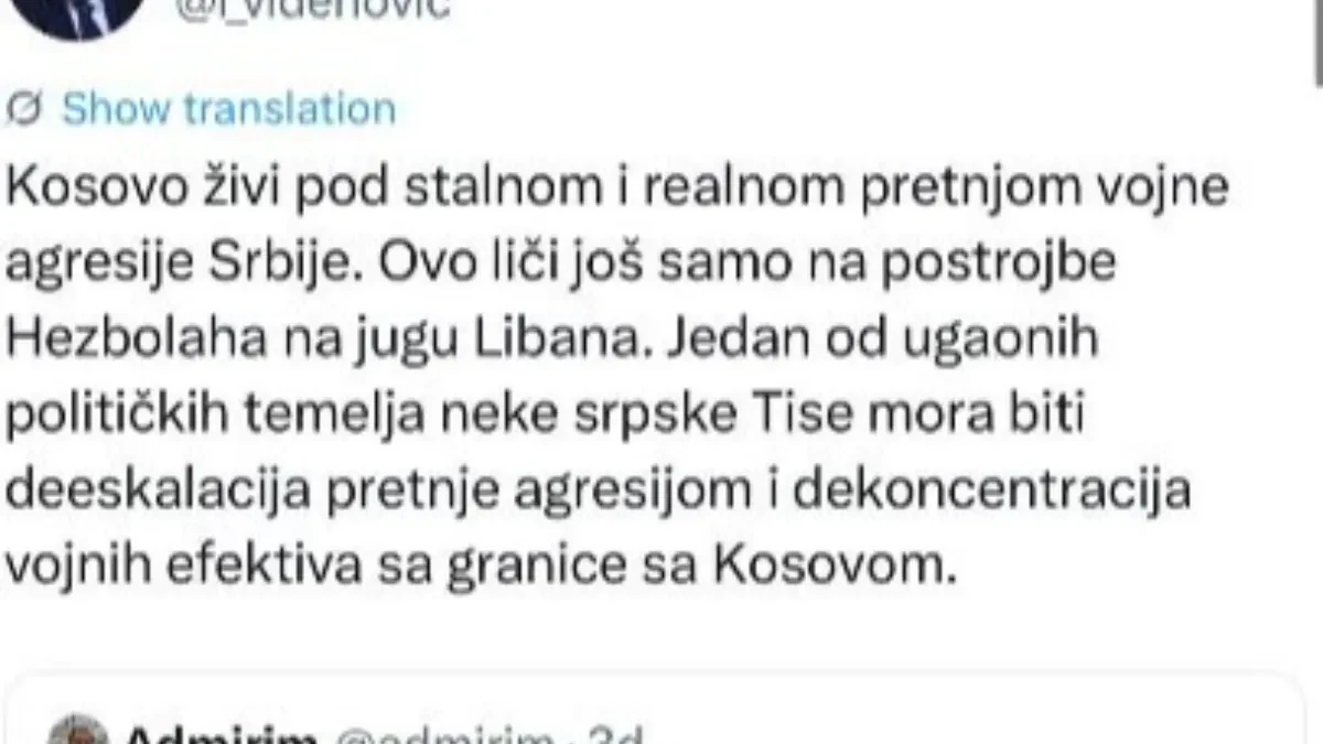 BLOKADER OTKRIO SVE "Treba nam srpska Tisa da prizna Kosovo i ukloni našu vojsku"