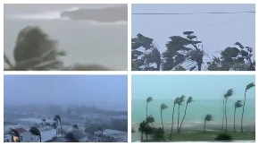 AMERIČKA OSTRVA POGODIO SUPERTAJFUN Prevrtao automobile, kidao limene krovove (VIDEO)