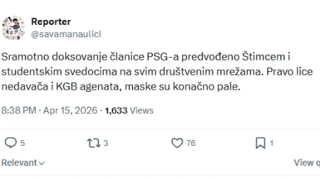 MASKE SU PALE, BLOKADERI SE RASKRINKAVAJU MEĐU SOBOM "Pravo lice nedavača i KGB agenata"