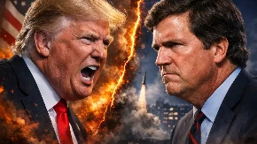 „GLUP JE, PRECENJEN I NEMA POJMA!“ Tramp brutalno razvalio Karlsona – sukob eksplodirao pred celom Amerikom!