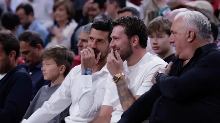 SAMO SE JEDAN RADOVAO Evo kako su Novak Đoković i Luka Dončić reagovali na koševe 