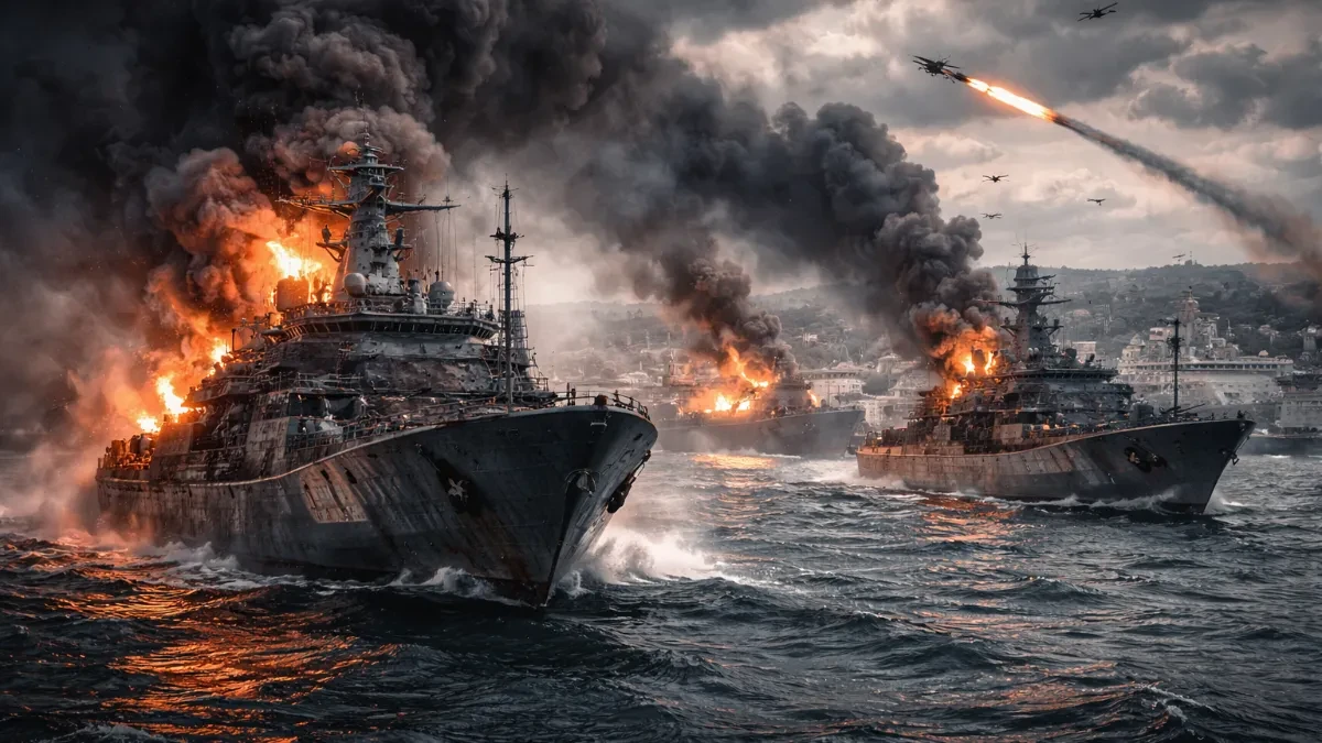 KRIM NA UDARU! Ukrajina tvrdi: pogođena tri ruska broda – dim nad Sevastopoljem!