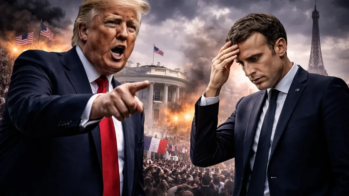 TRAMP PONIZIO MAKRONA: Njega žena bije i ne sme da pošalje brodove u Ormuz