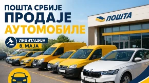 POŠTA SRBIJE PRODAJE AUTOMOBILE Licitacija 8. maja 
