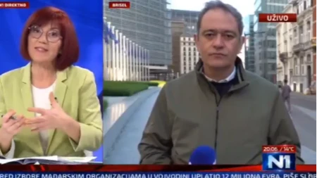 ŠOK U PROGRAMU N1 UŽIVO Danica Vučenić raskrinkala Đokića, reporter iz Brisela bio u nebranom grožđu