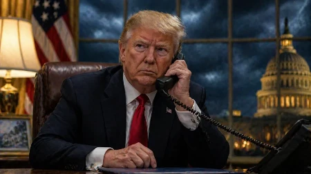 TRAMPU ZAZVONIO TELEFON, A ONO ŠTO JE USLEDILO LEDI KRV: Pitanje o nuklearnom udaru izazvalo šok, odgovor još više