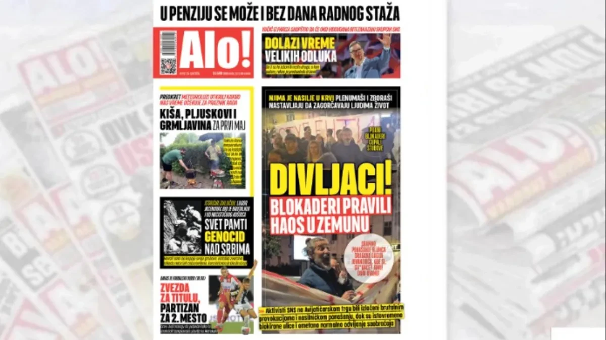 DIVLJACI! Blokaderi pravili haos u Zemunu! NJIMA JE NASILJE U KRVI Plenumaši i zboraši nastavljaju da zagorčavaju ljudima život 