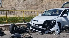 UDES KOD NOVOG PAZARA Motocikl prepolovljen u sudaru sa automobilom