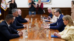 NASTAVLJENE KONSULTACIJE Vučić razgovara sa predstavnicima stranke Srpskog pokreta obnove