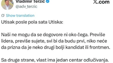 "PREVIŠE SUJETE" Blokaderski advokat očajan: Ni oko čega ne možemo da se dogovorimo