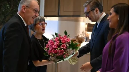 VUČIĆ SA SUPRUGOM UGOSTIO NA VEČERI PREDSEDNIKA ŠVAJCARSKE "Pored toga što je dobar predsednik i čovek, voli i vino"