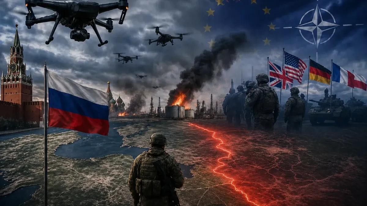 GDE SU NESTALE „CRVENE LINIJE“ MOSKVE? Dronovi udaraju duboko u Rusiju, Zapad sve otvoreniji – vojska traži OŠTRIJI odgovor!