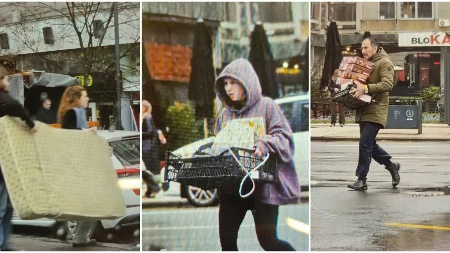 BLOKADERI IZNOSE KUTIJE IZ REKTORATA U toku seoba blokadera, pogledajte šta sve odnose