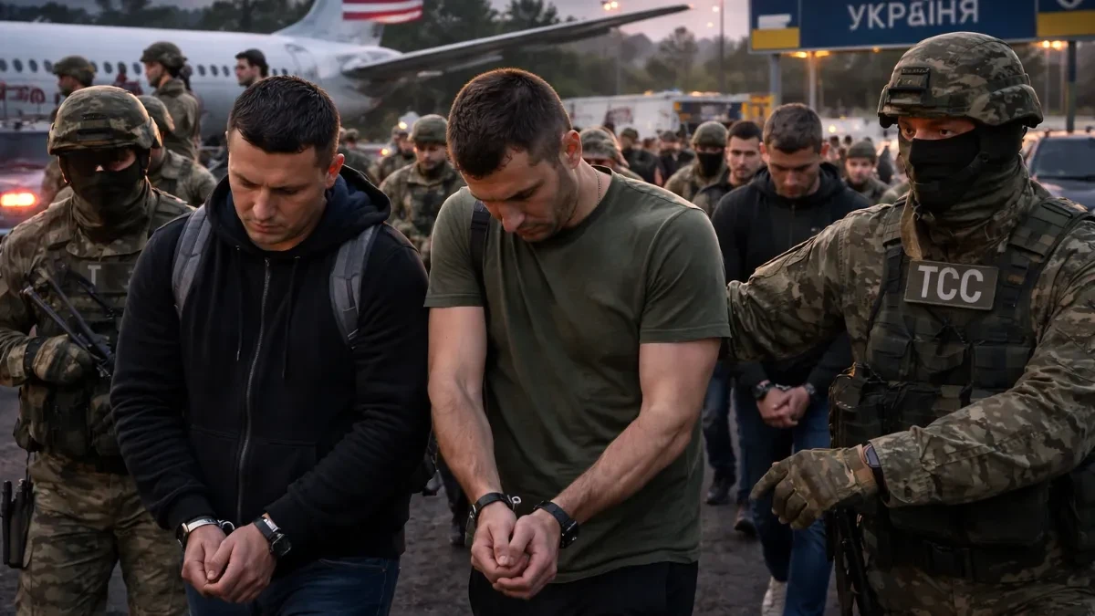 AMERIKA IH ŠALJE PRAVO U SMRT?! Ukrajinci deportovani pod lisicama, na granici ih čekaju vojni komesari – od aviona do fronta bez pauze!